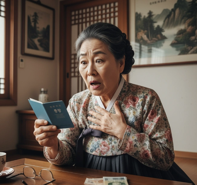 통장 거래내역을 보고 놀란 할머니
